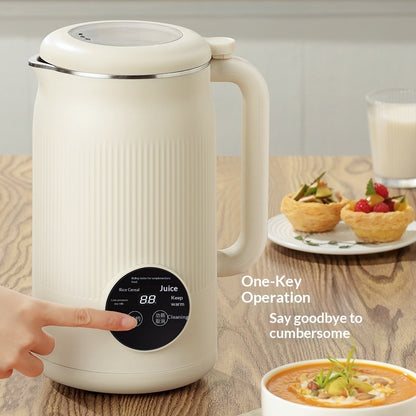Multi-function automatic juicer showing product height and dimensions