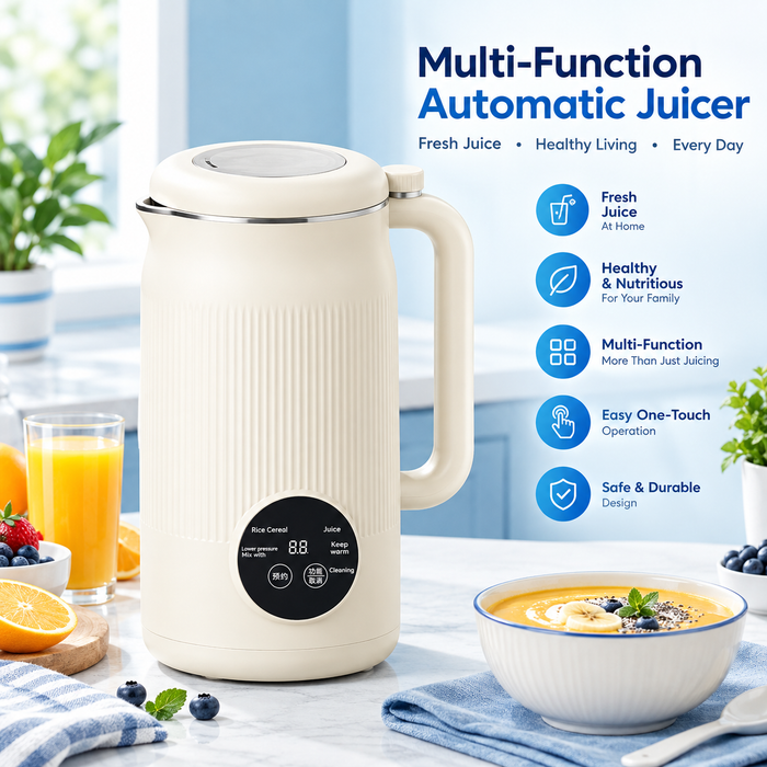 Multi-function automatic juicer in light luxury white